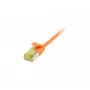 Synergy 21 Patch Cable RJ45 CAT6A 500MHz 5m Orange U/FTP Slimline Round d=3.8mm TPE/LSZH (Superflex) AWG32 with Cat.7 Raw Cable