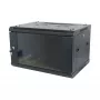 ALLNET 19 inch Wall-Mounted Enclosure 15U 1-Piece Depth 450mm Black Flat Pack SMA Series
