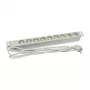 ALLNET 19 inch Accessories Multiple Socket Outlet 9x Sockets (CEE7) to Plug (CEE7) Light Grey Synergy 21