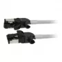 Synergy21 Patch Cable RJ45, CAT6A 500MHz, 2m, Grey, S/FTP, Slimline Round d=4.5mm, TPE/LSZH (Superflex), AWG28, with CAT7 Raw Connector, Rotatable Plug