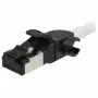 Synergy21 Patch Cable RJ45, CAT6A 500MHz, 1.0m, White, S/FTP, Slimline Round d=4.5mm, TPE/LSZH (Superflex), AWG28, with CAT7 Raw Cable, Swivel Connector