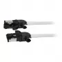 Synergy21 Patch Cable RJ45, CAT6A 500MHz, 1.5m, White, S/FTP, Slimline Round d=4.5mm, TPE/LSZH (Superflex), AWG28, with CAT7 Raw Connector, Rotatable Plug