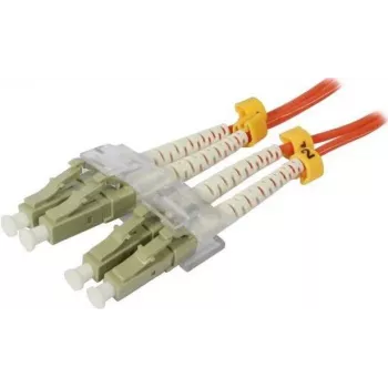 SYNERGY21 Fiber Optic Patch Cable 0.5m LC-LC Duplex OM2 50/125µm LSZH Orange