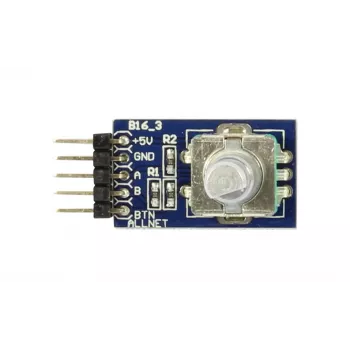 ALLNET 4duino Rotary Encoder (4duino_B16) - Incremental Rotary Encoder with Push Button, 20 PPR, 3.3-5V DC, for Arduino and Raspberry Pi