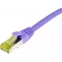 SYNERGY21 Patch Cable RJ45, CAT6A 500MHz, 25m, Purple, S-STP (S/FTP), TPE/LSZH (Ultraflex), AWG26, with Cat.7 Raw Cable