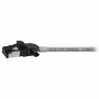 Synergy21 Patch Cable RJ45, CAT6A 500MHz, 0.15m, Grey, S/FTP, Slimline Round d=4.5mm, TPE/LSZH (Superflex), AWG28, with CAT7 Raw Material, Rotatable Plug