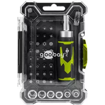 Goobay Tools 43-Piece Precision Screwdriver Set with Bits (77842)