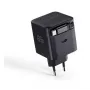 RealPower GaN Charger 65W Black with 2x USB-C PD, Compact and Powerful