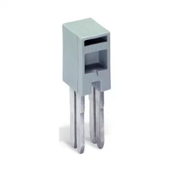 WAGO 285-435 Insulated Jumper Bar, 5-Pole, Gray, 800V, 41A