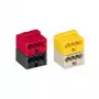 WAGO 243-212 PUSH WIRE® Connector, 2-Conductor, 6 A, 250 V, Grey/Yellow, Polyamide