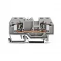 WAGO 282-901 3-Conductor CAGE CLAMP Terminal Block, 10 mm², Gray, DIN-rail 35