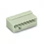 WAGO 243-308 SMD Terminal Block, 8-Pole, 2.5 mm Pin Spacing, Push-in CAGE CLAMP, 100 V, 6 A, White