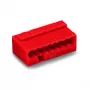 WAGO 243-808 PUSH WIRE® Junction Box Connector, 8-Conductor, Red, 0.5-2.5 mm²