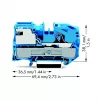 WAGO 2016-7114 2-Conductor Through Terminal Block, 2.5 mm², 250 V, Gray