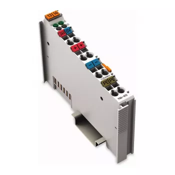 WAGO 750-613 4-Conductor Terminal Block, Gray, CAGE CLAMP, 0.08-2.5 mm², DIN-35 Rail