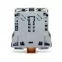 WAGO 285-150 CAGE CLAMP Power Terminal Block, 1-Potential, 2-Connection, 10-50 mm², Gray, DIN-rail 35