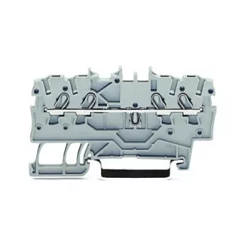 WAGO Feed-Through Terminal Block 4 mm², Gray, 32 A, 800 V, CAGE CLAMP®