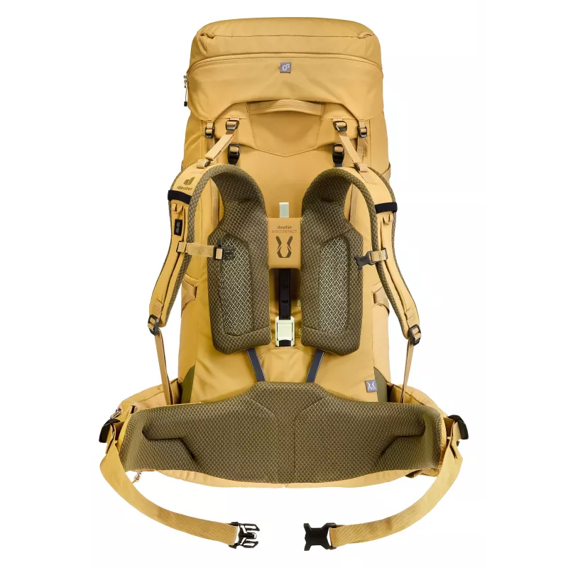 Deuter Aircontact Core 65 + 10 SL Women's Trekking Backpack - Savanna/Nori