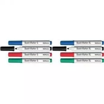 MAUL Hebel XL Whiteboard Marker - Fine Tip - Assorted Colours - Pack of 4