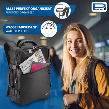 PEDEA Clutch Notebook Backpack 15.6 inch (39.6 cm) - Black