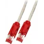 EFB-Elektronik RJ45 Patch Cable Cat.6 S/FTP LSZH Draka UC900 TM21 Red Crossed Grey 10m