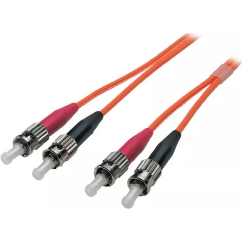 EFB Elektronik ECOFIBER Duplex Jumper ST-ST OM1 62.5/125µm LSZH Orange 3.0mm 10m