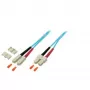 EFB Elektronik O7413.10 Duplex Jumper SC-SC 50/125 µm, 10 m, OM3, Turquoise