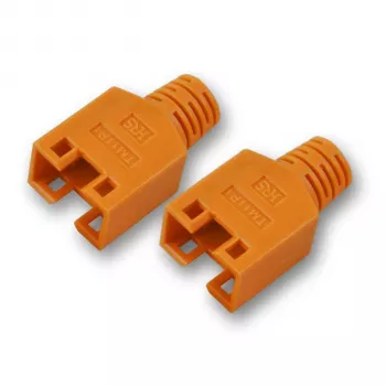 EFB Elektronik Strain Relief Boots - Network Cable Boots - Yellow (Pack of 100)