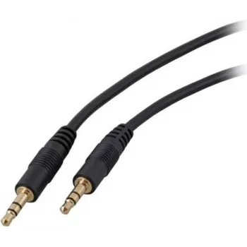 EFB-Elektronik Audio Connection Cable, 3.5mm Stereo Jack, 5 Meter, Black
