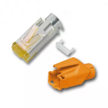 EFB RJ45 Hirose Connector STP TM31 Orange Cat6A 100 Pieces