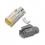 EFB RJ45-Hirose Connector STP, TM31 Light Grey, 100 Pieces, 3-Element, Cat.6A