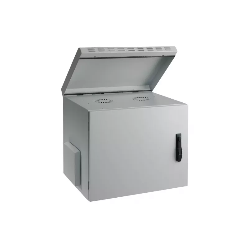 EFB Elektronik 19 inch Wall-Mounted Enclosure IP55 9U Glass Door Depth 600 mm RAL7035