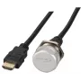 EFB Elektronik IP67 HDMI Panel-Mount Socket, M25, HDMI A-A Female-Male, Service Port, Lanyard, 1.0 m