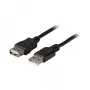 EFB Elektronik USB 2.0 Extension Cable A-A Male to Female 1.8m Black Classic