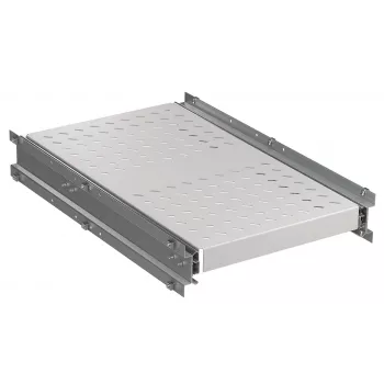 EFB Elektronik Heavy-Duty Pull-Out Shelf 6 x Side Mounting 140 kg RAL7035