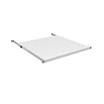 EFB Electronics 19 inch 0.5U Fixed Shelf, Installation Depth 750-850 mm, Load Capacity 70 kg, Cabinet Depth 1000 mm, Light Grey (RAL 7035)