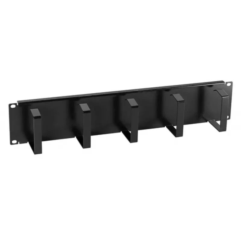 EFB Elektronik 699998NTS Cable Management Panel - 19 inch 1U Steel Black