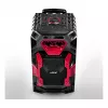 Leicke DJ ROXX TROLLEY PRO Portable PA Speaker System with Bluetooth, 100W RMS, 10 inch Woofer, LED Lights, Trolley, Microphone, Remote Control