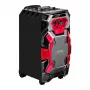 Leicke DJ ROXX TROLLEY PRO Portable PA Speaker System with Bluetooth, 100W RMS, 10 inch Woofer, LED Lights, Trolley, Microphone, Remote Control