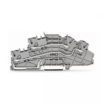 WAGO 2003-6642 Through Terminal Block, TOPJOB® S, 2-Conductor, 4 mm², Gray, 800 V, 24 A