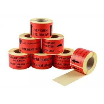 Eichner 250 Warning Labels Red “Do Not Load!” 100 x 50 mm