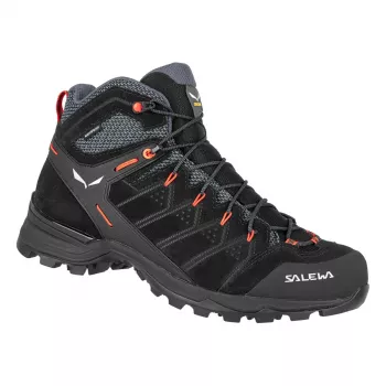 SALEWA Alp Mate Mid WP Hiking Boots - Black Out/Fluo Orange - UK 11.5 (EU 46.5)