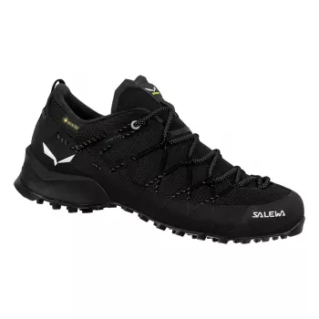Salewa Wildfire 2 GTX Women's Approach Shoes - Black/Black, Size 36