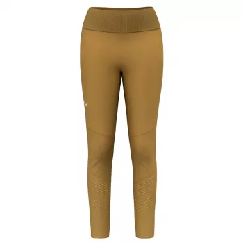 Salewa Pedroc Dry Resp Hybrid Tights - Golden Brown - Size M/L