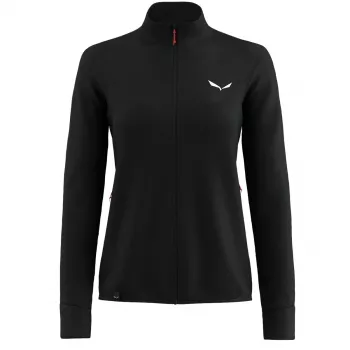 Salewa Puez Waffle Hybrid PL Jacket - Black Out - Women's