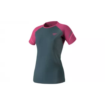 SALEWA Women's Dynafit Alpine Pro S/S Tee Running T-Shirt - Magenta, Size XS