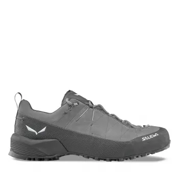 Salewa Wildfire Leather 2 GTX Approach Shoes - Quiet Shade/Black (EU 44.5)