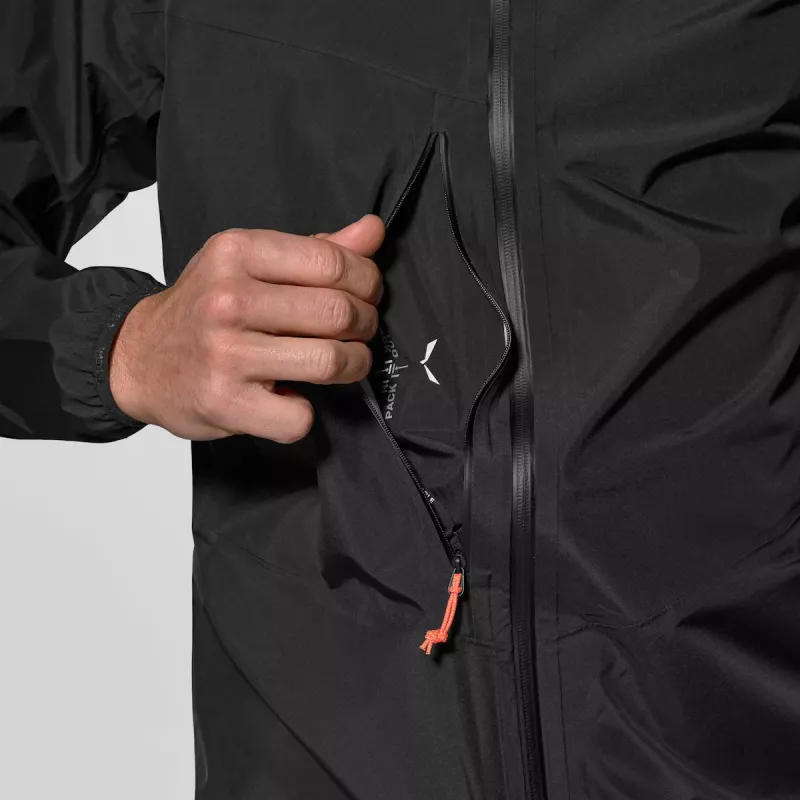 Salewa Agner 3 PTX 3L Jacket - Black Out - Size S