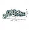 WAGO 2005-7646 Through Terminal Block, 3-Conductor, 400V, 24A, 2.5mm², Gray