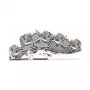 WAGO 2005-7646 Through Terminal Block, 3-Conductor, 400V, 24A, 2.5mm², Gray